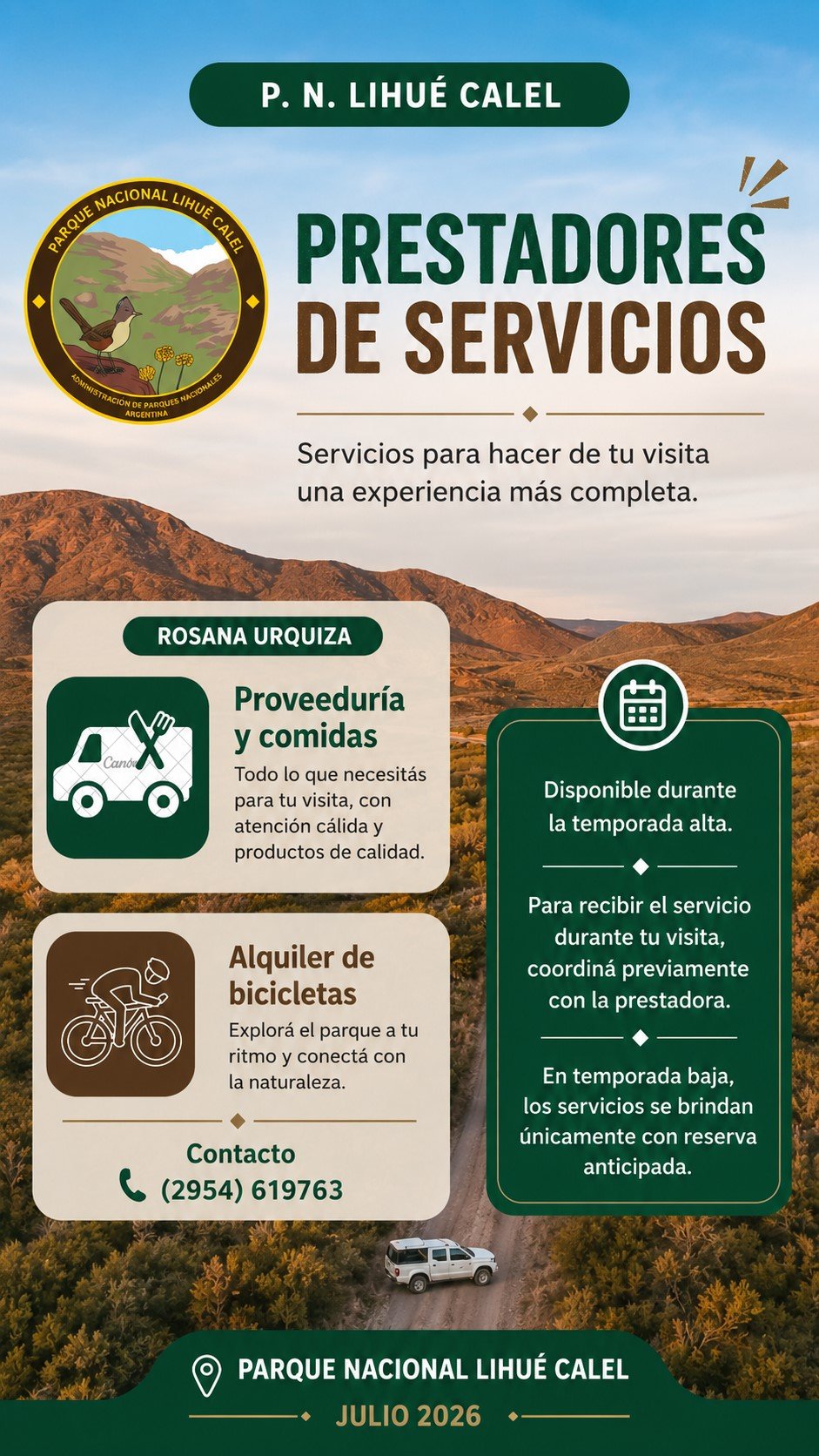Puede reservar el servicio