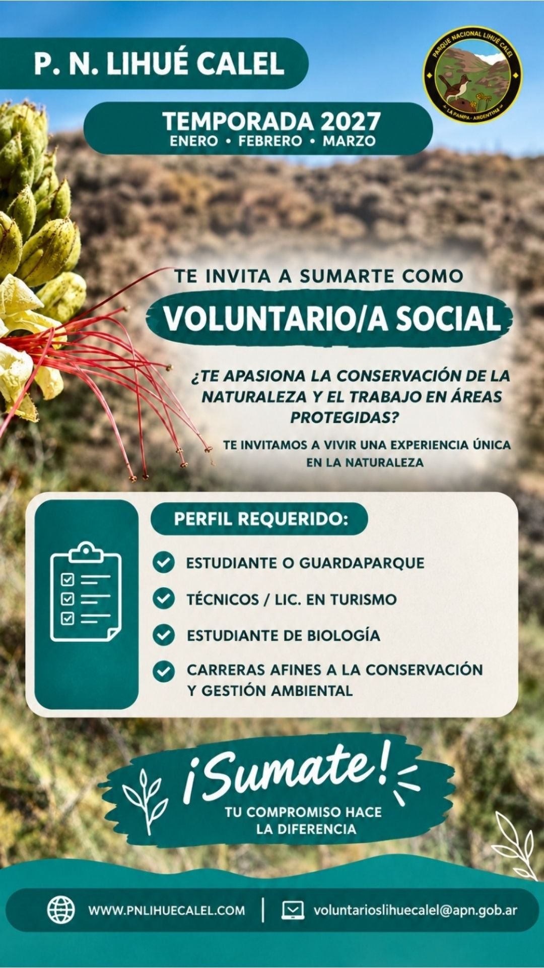 Convocatoria voluntarios 2027